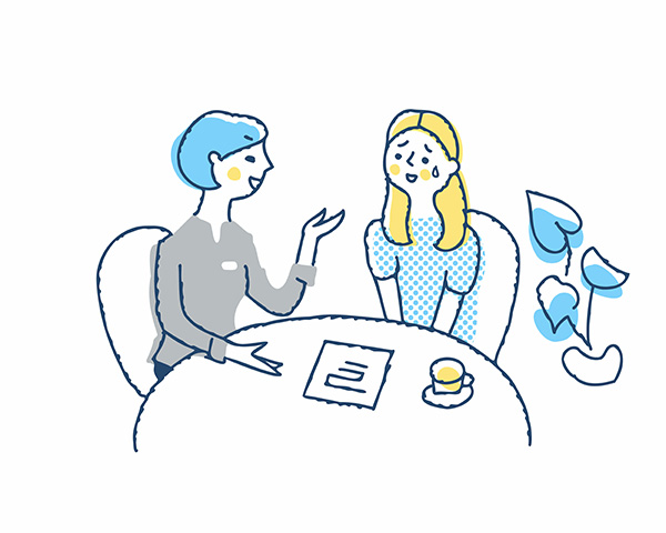 無理な勧誘や売り込みは一切ありません